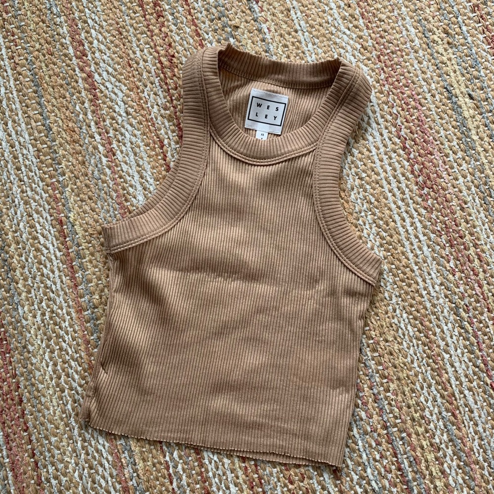 Wesley Rivington Cropped Ribbed Tank